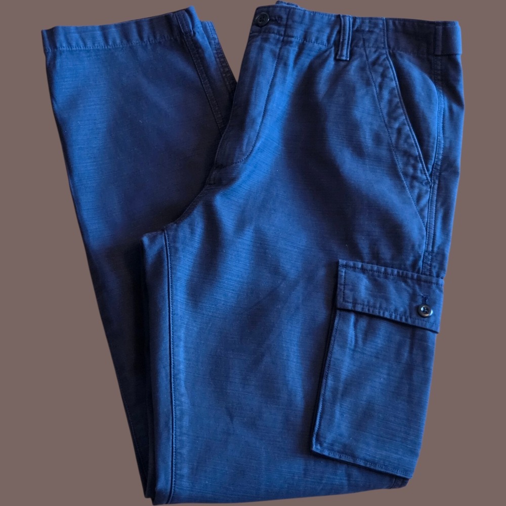 Outerknown Navy Blue Cargo Pants